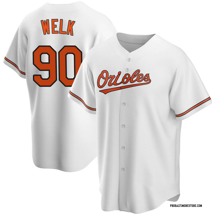 White Replica Toby Welk Youth Baltimore Orioles Home Jersey