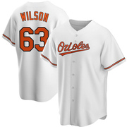 White Replica Tyler Wilson Men's Baltimore Orioles Home Jersey