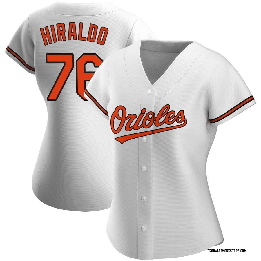 White Replica Yaramil Hiraldo Women's Baltimore Orioles Home Jersey